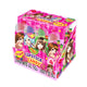 PIPP Lipstick Candy Plus Lollipop in grape flavor, 5g each, stacked in a pack of 12, colorful and glossy candy treats.