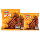 CAMPUS Ball extruded snack coated with orange chocolate, 12g serving, showing the orange-coated snack on a white background.