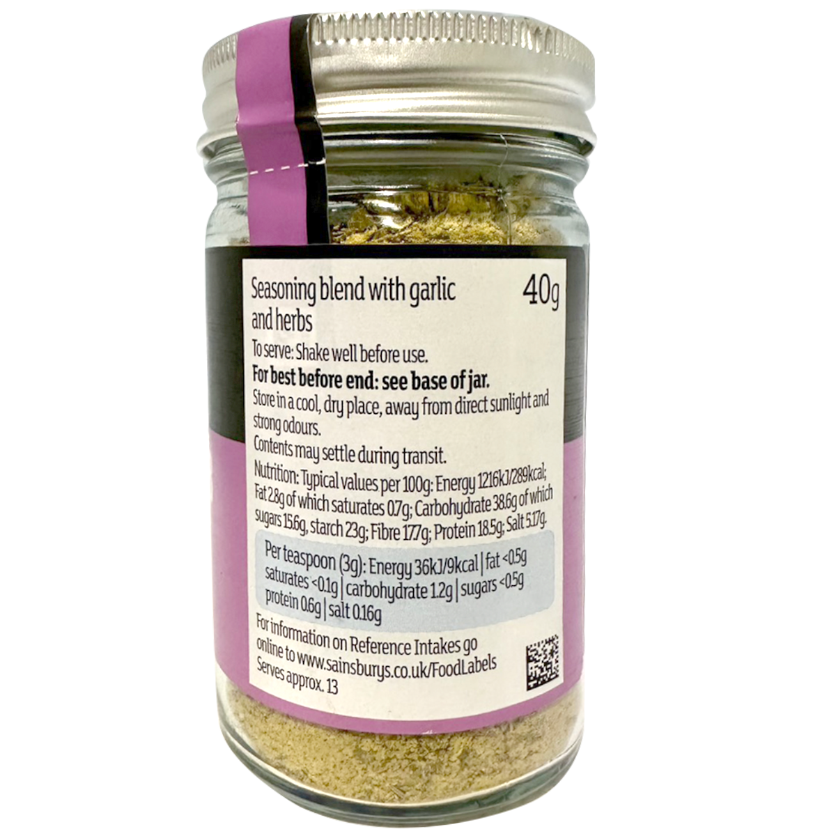 Sainsbury's Itc Garlic & Herb Seasoning