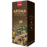 Aroma Honey Espresso capsule for coffee drinks, showing the sealed capsule with honey and espresso flavor branding.