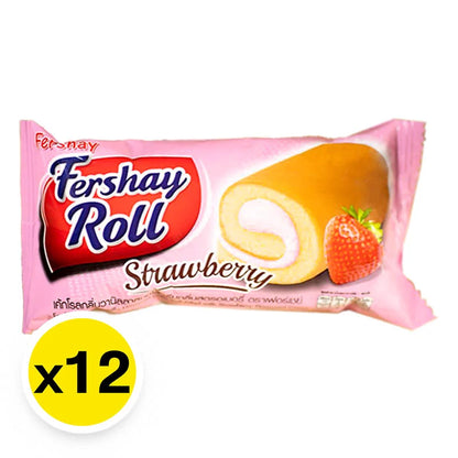 Fershay Cake Roll Strawberry 20g x12