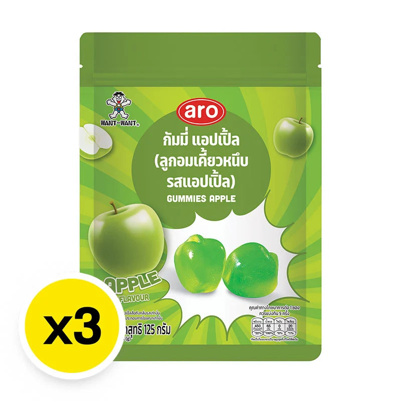 ARO Gummy Apple 125g x3