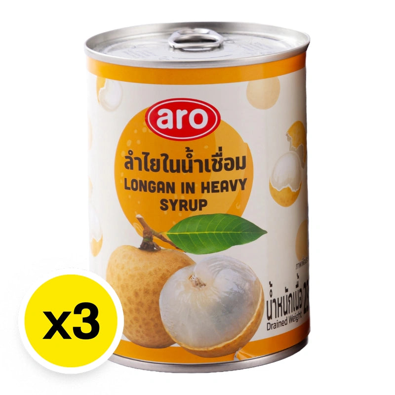 ARO Longan In Syrup 565g x3