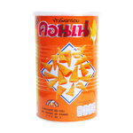 Cornae corn-based confectionery snack showing crunchy corn snack pieces in bright packaging.