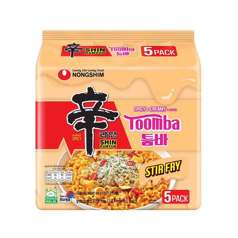 Nongshim Toomba Spicy And Creamy 137g x5