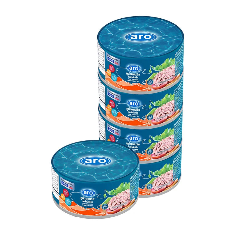 ARO Xnautilus Tuna Sandwich In Vegetable Oil 165g x4