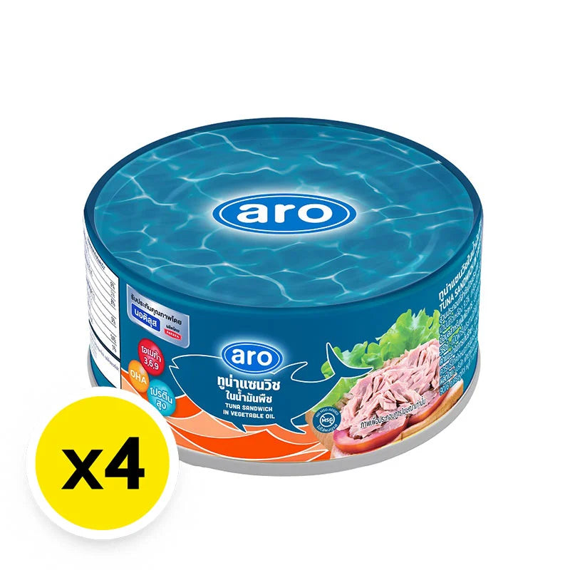 ARO XNAUTILUS Tuna Sandwich In Vegetable Oil 165g x4