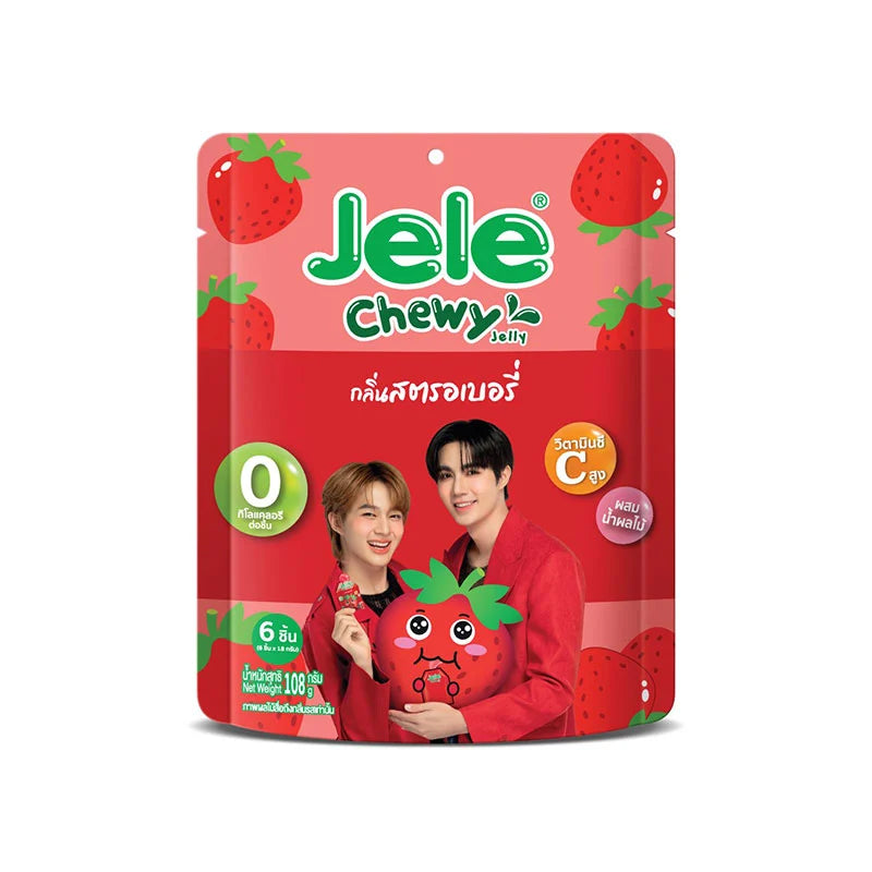 Jele Jelly Chewy Strawberry And Yoghurt 1 108g x5