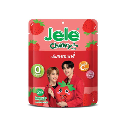 Jele Jelly Chewy Strawberry And Yoghurt 1 108g x5