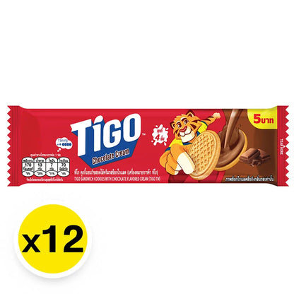 Tigo Sandwich Cookies With Chocolate Cream 35g x12