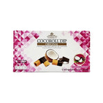 Virgin CoCo Coconut Crispy Roll Original Dip Chocolate snack, showing crispy coconut-filled rolls dipped in chocolate.
