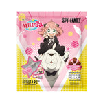 Campus Spy X Family hair clip shaped like a snack confectionery, featuring a playful design and vibrant colors.