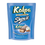 Kalpa Share It confectionery snacks in colorful packaging, showcasing a variety of sweet and crunchy treats from the Kalpa brand.