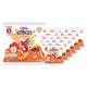 CALBEE Ebisen prawn crackers with paprika and cheese flavor, 10g snack packs, showing crispy crackers in bright packaging.