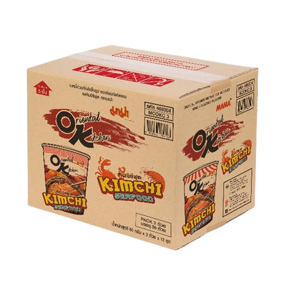 Mama Oriental Kitchen Instant Cup Noodles Kimchi Seafood 80g x36