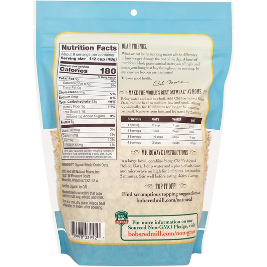 Bob's Red Mill Organic Rolled Oats
