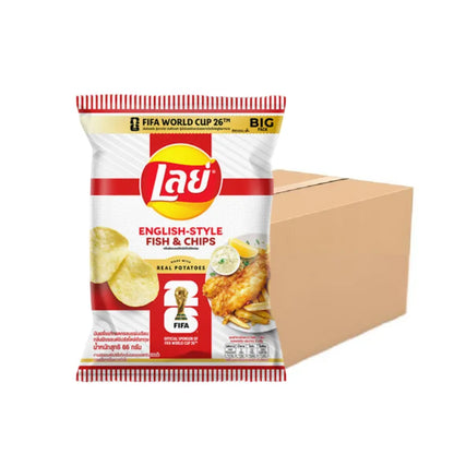 LAYS CLASSIC ENGLISH FISH N CHIPS 66g x12