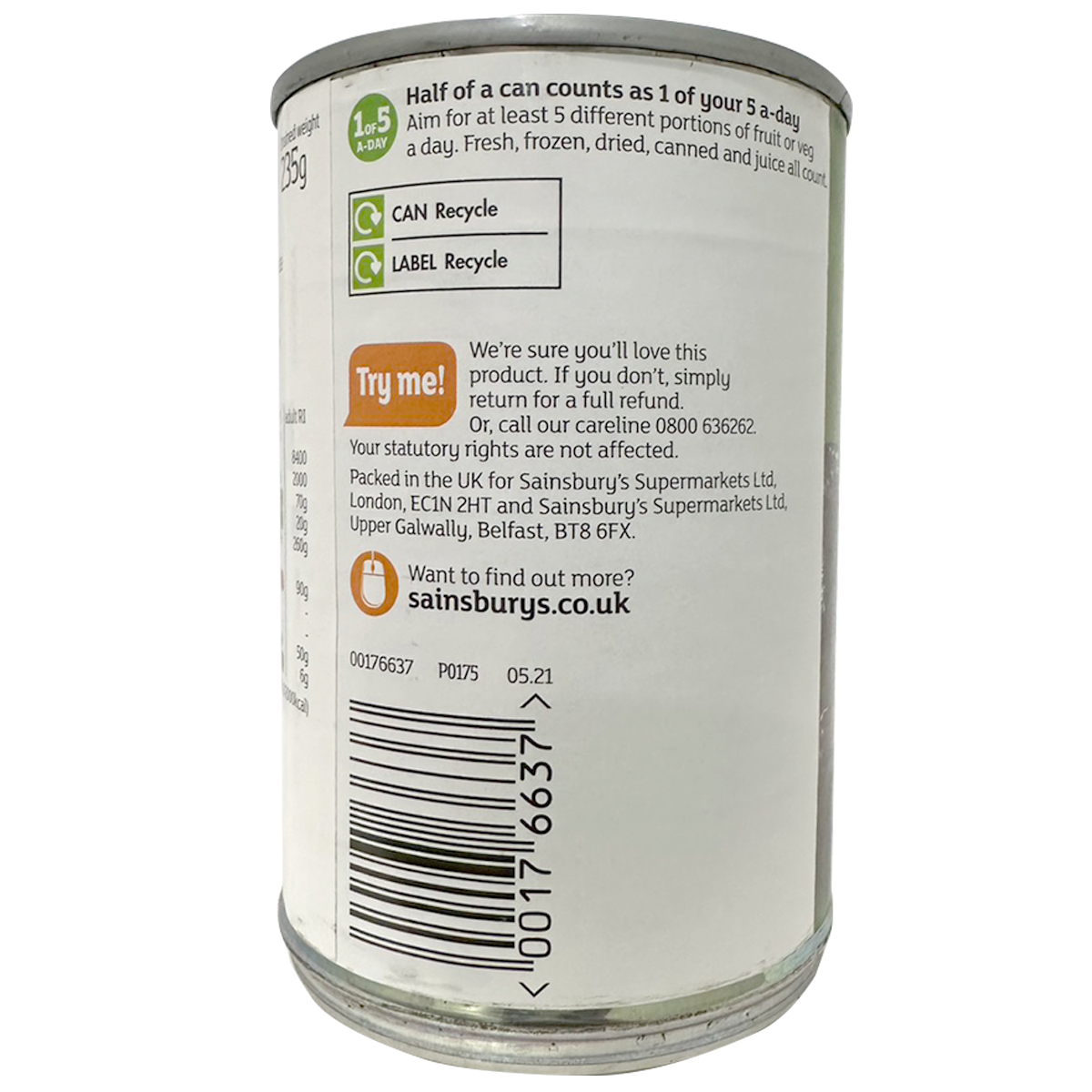 Sainsbury's Prunes In Fruit Juice
