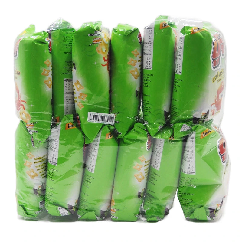 Pu-jaa Snack Fried Cracker Nori Seaweed 15g x12