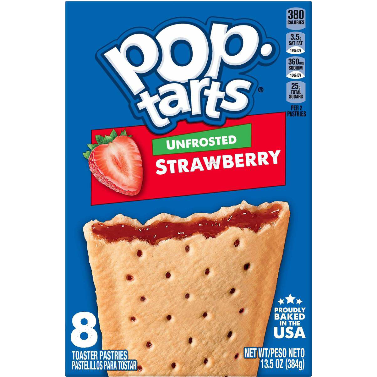 Kellogg's Pop-Tarts Unfrosted Strawberry
