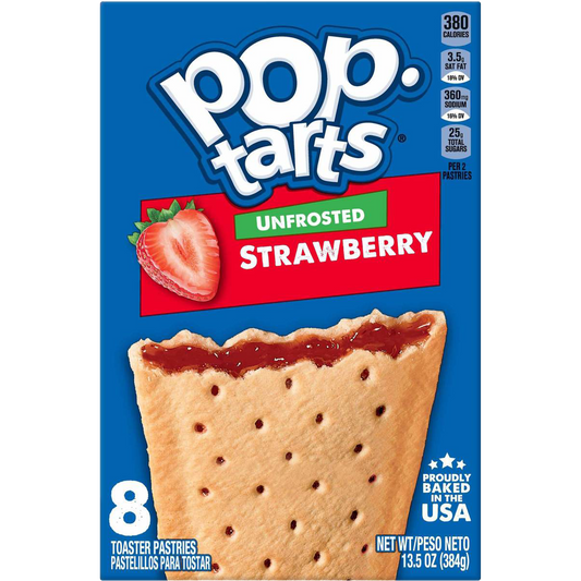 Kellogg's Pop-Tarts Unfrosted Strawberry