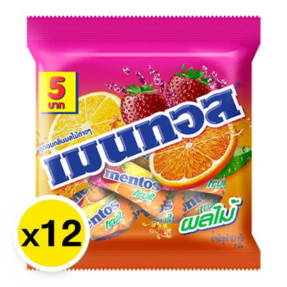 Mentos Mini Bag Fruit Candy 18.9g x12