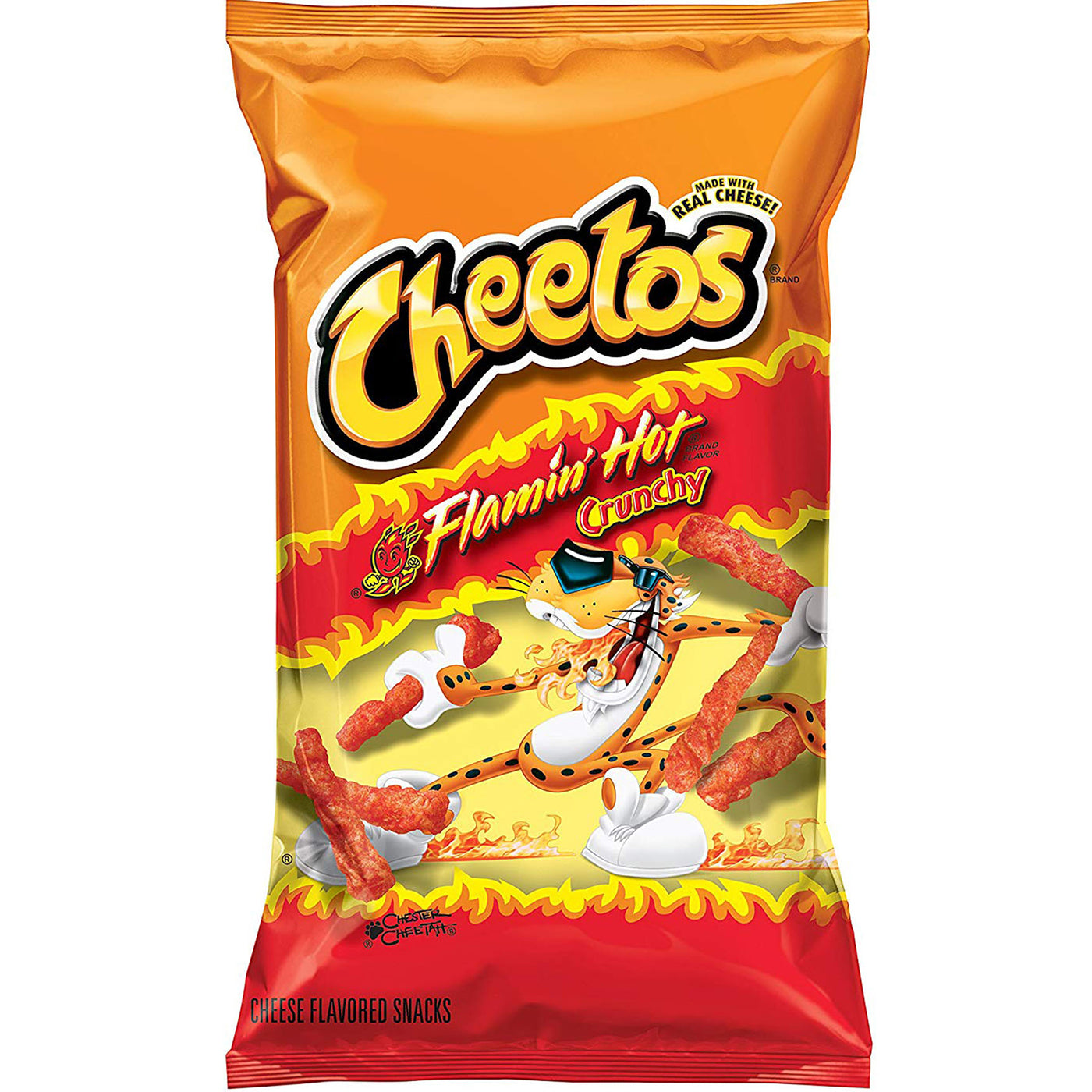 Cheetos Flamin' Hot Crunchy Cheese Snack