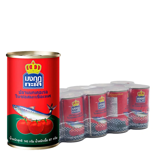 MONGKUT TALAY Mackerel In Tomato Sauce 145g x10