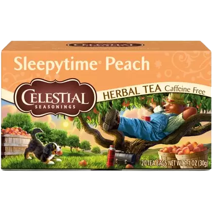 Celestial Seasonings Peach Herbal Tea Caffeine Free