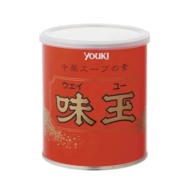 YOUKI Ajitama Wei Yu 1kg, chicken, pork, and vegetable extract pet food in a sealed bag with colorful packaging.