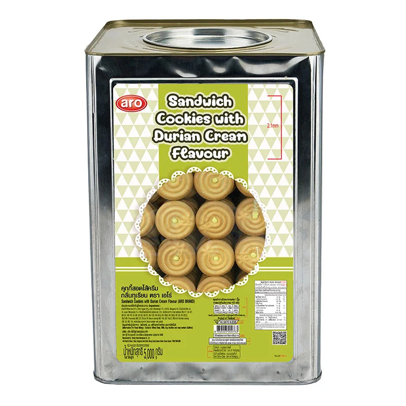 ARO Sandwich Cookies Durian Cream 5kg