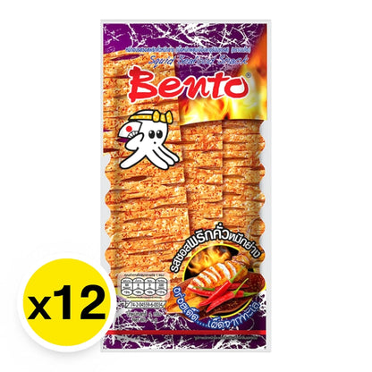 Bento Squid Seafood Snack Spicy Grilled 4g x12
