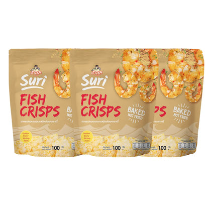 CHAOLAY Fish Crisps (golden Curry Shrimp) 100g x3