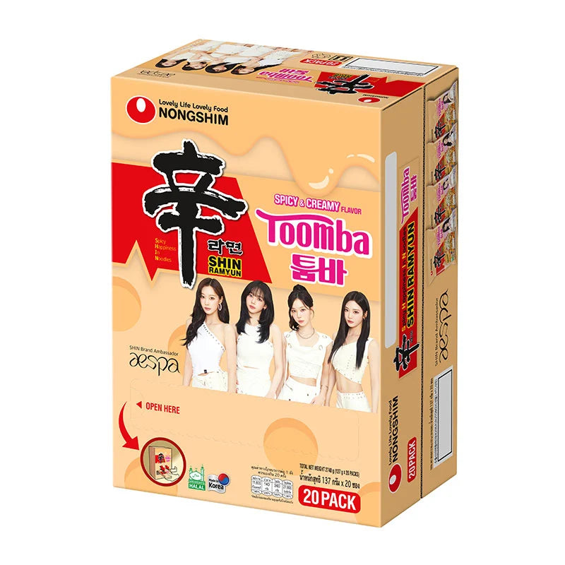 Nongshim Toomba Spicy And Creamy Instant Noodle 137g x20