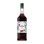 Giffard Mixology Cherry 1L bottle of cherry-flavored syrup for cocktails and cooking, in a clear glass container.