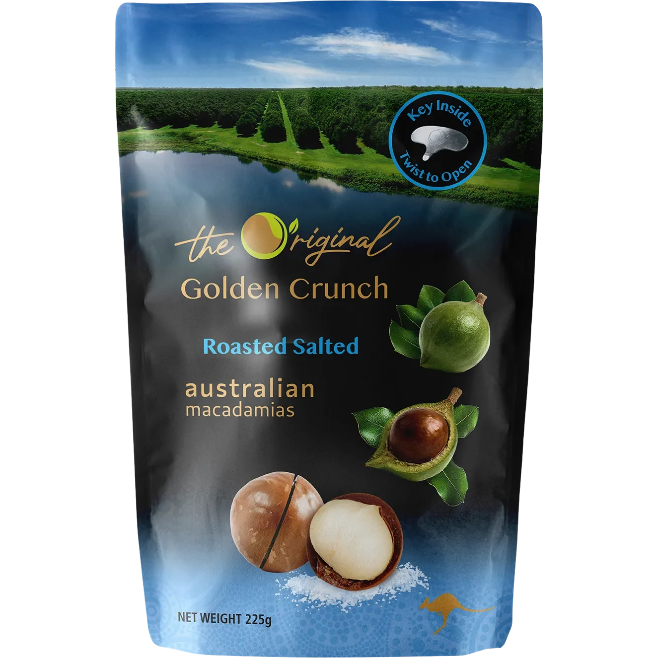 The Original Roasted Salted Golden Crunch Macadamias