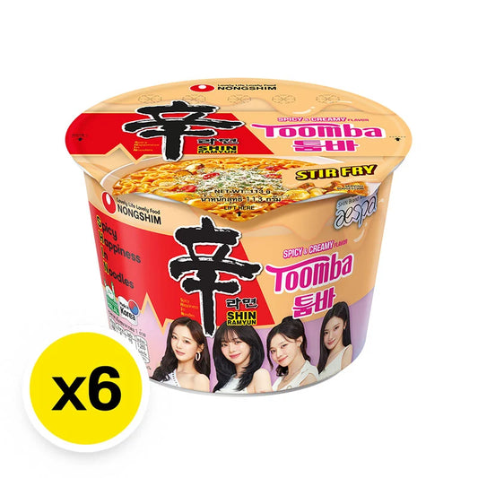 Nongshim Toomba Instant Noodle Cup Spicy And Creamy 113g x6