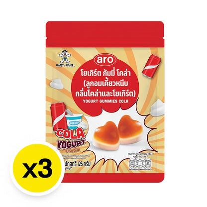 ARO Gummy Yogurt Cola 125g x3