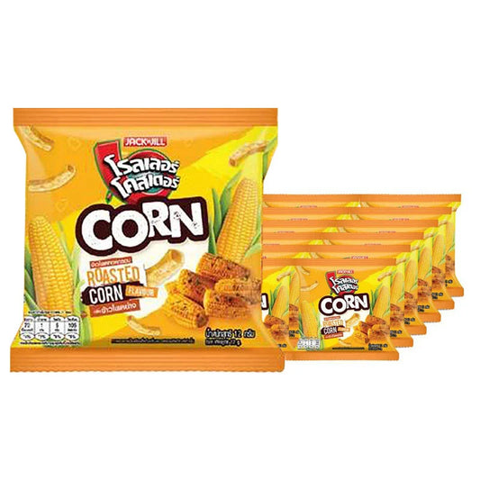 Roller Coaster Corn Potato Chips, 11g snack pack, crispy and ridged corn chips in a colorful snack bag.