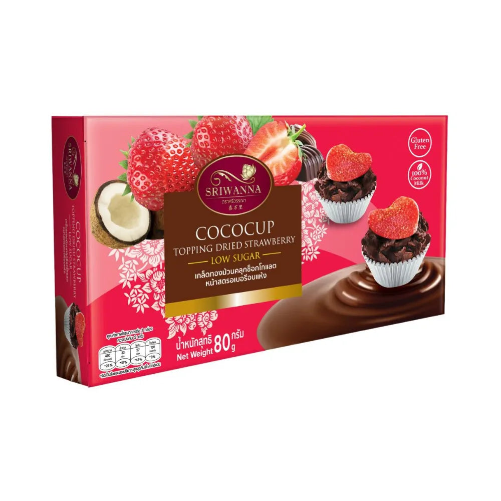 SRIWANNA Golden Flakes Rolled In Chocolate With Strawberry