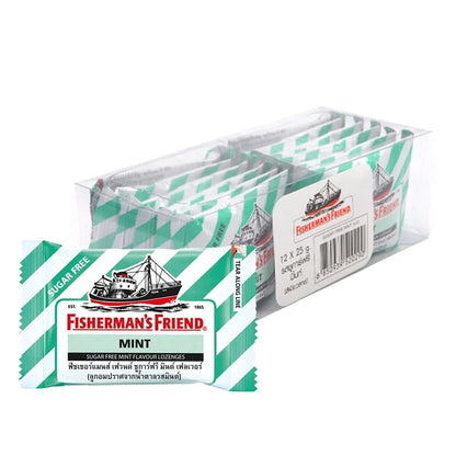 FISHERMAN'S FRIEND Sugar-free Mint Lozenges X 12
