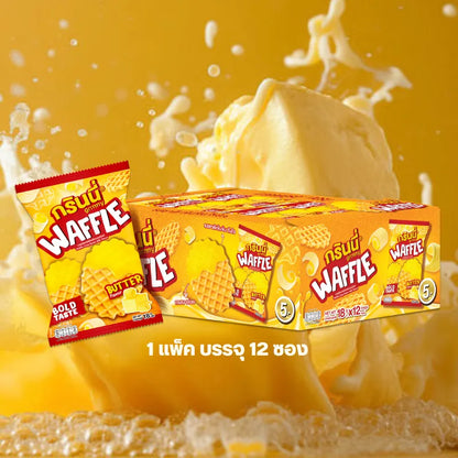 Grinny Waffle Crisp Butter Milk Flavor 18g x12
