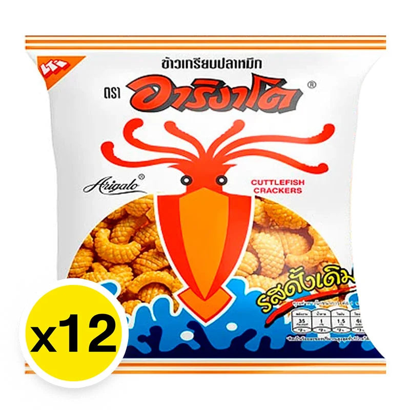 Arigato Cuttlefish Cracker 8g x12