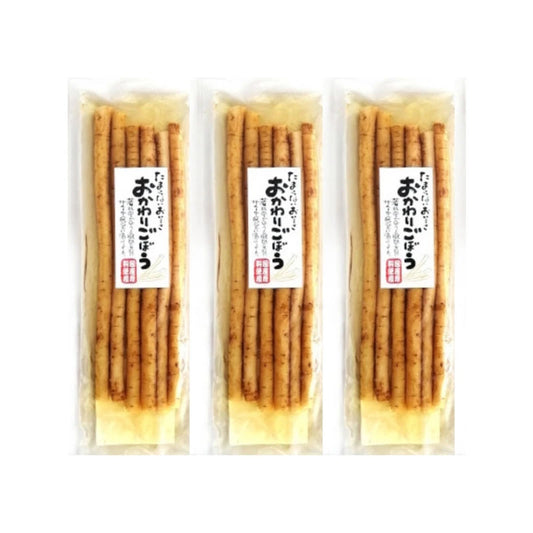 OBANEYA Japanese burdock root pickles with light white soy sauce and bonito flavor, 160g packs, made in Japan