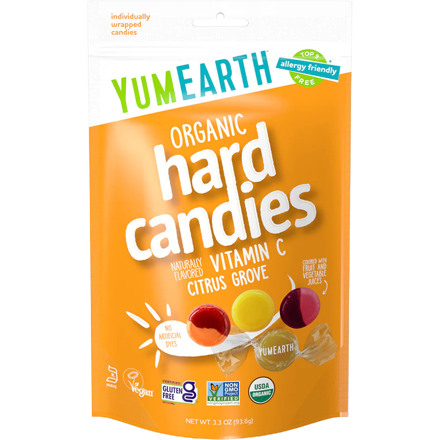 YumEarth Organic Citrus Grove Vitamin C Drops Candies
