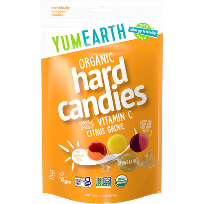 YumEarth Organic Citrus Grove Vitamin C Drops Candies