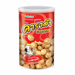 Carada Cracker Squid snack package, 90g, dry grocery, snacks confectionery, featuring a colorful design and images of squid snack pieces.