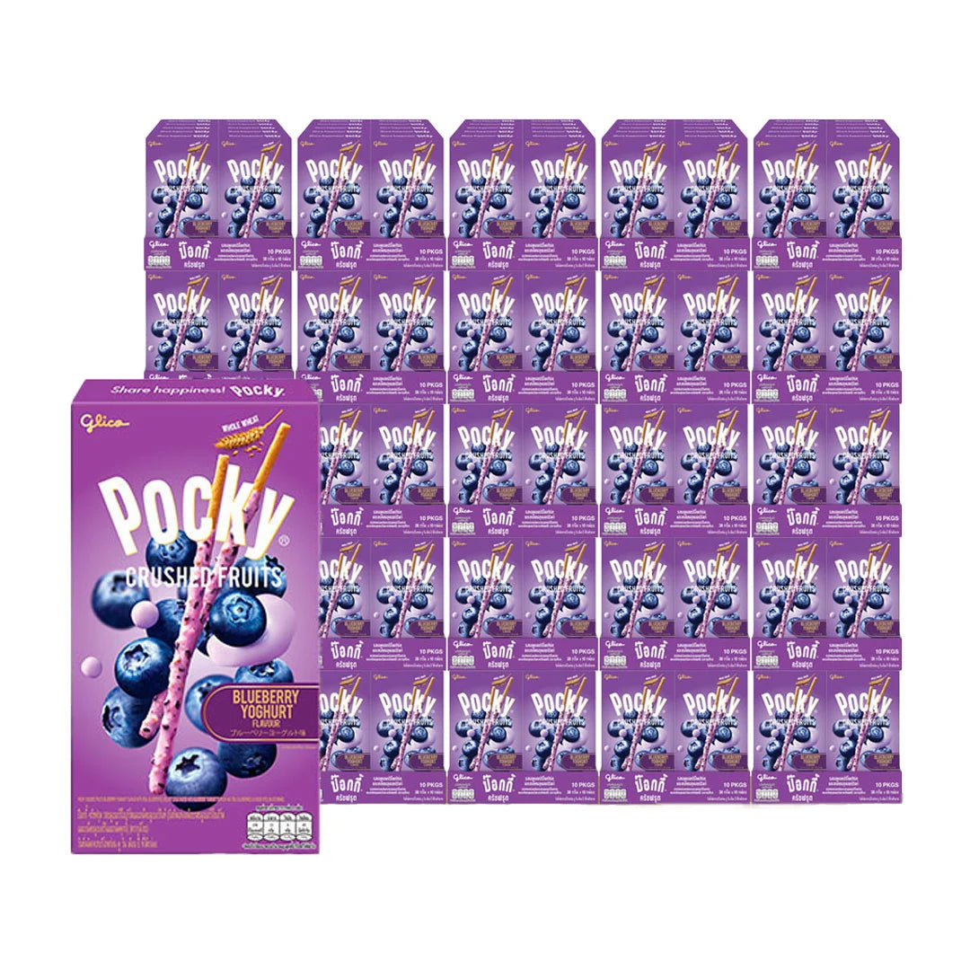 Pocky Crushed Fruit Blueberry 10 Pcs X 30 38g