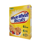 Alpen Whole Wheat Biscuits 430g in a clear package, showing the golden-brown crackers on a white background.