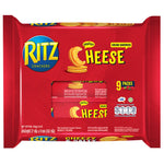 Ritz Sandwich Cheese confectionery snack with creamy cheese filling between crispy biscuit layers, packaged in a colorful wrapper.